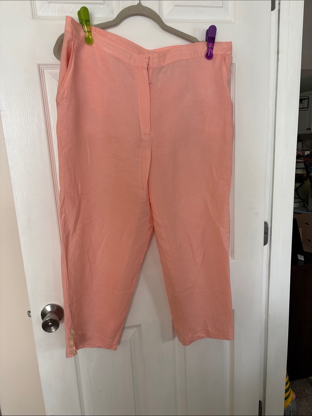 Ruby Rd. Peach Crop Pants